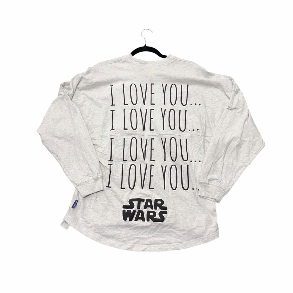 Star Wars Spirit Jersey I Love You Graphic Long Sleeve Size M
